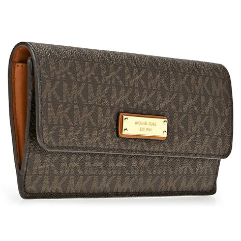 michael kors canvas wallet